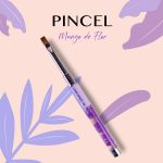 PINCEL MANGO DE FLOR MORADO 8