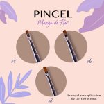 PINCEL MANGO DE FLOR MORADO 8