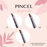 PINCEL MANGO DE FLOR ROSA 4